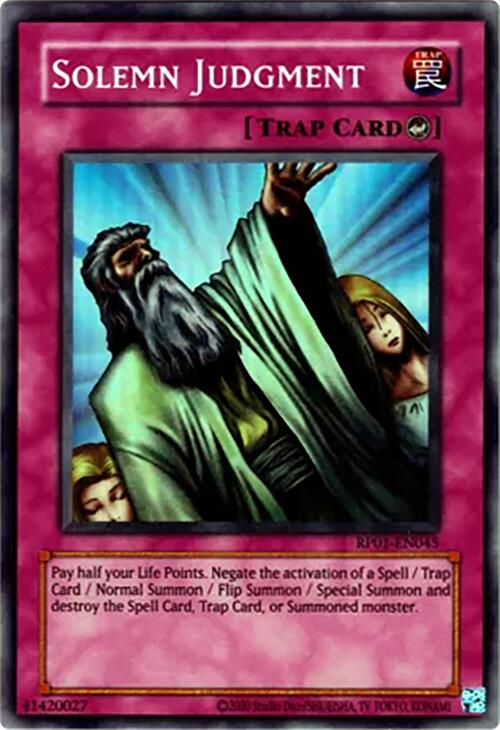 Solemn Judgment (Reprint) [RP01-EN045] Super Rare
