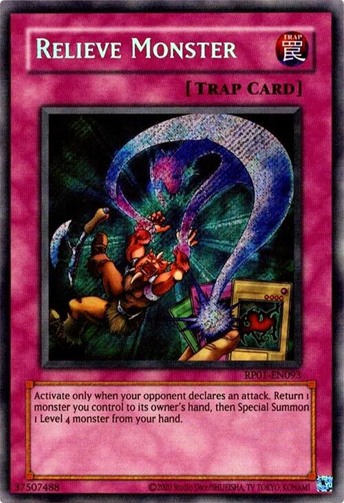 Relieve Monster (Reprint) [RP01-EN093] Secret Rare