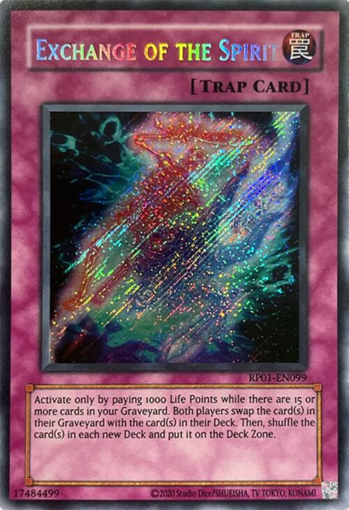 Exchange of the Spirit (Reprint) [RP01-EN099] Secret Rare