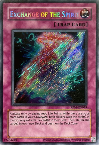 Exchange of the Spirit (Reprint) [RP01-EN099] Secret Rare