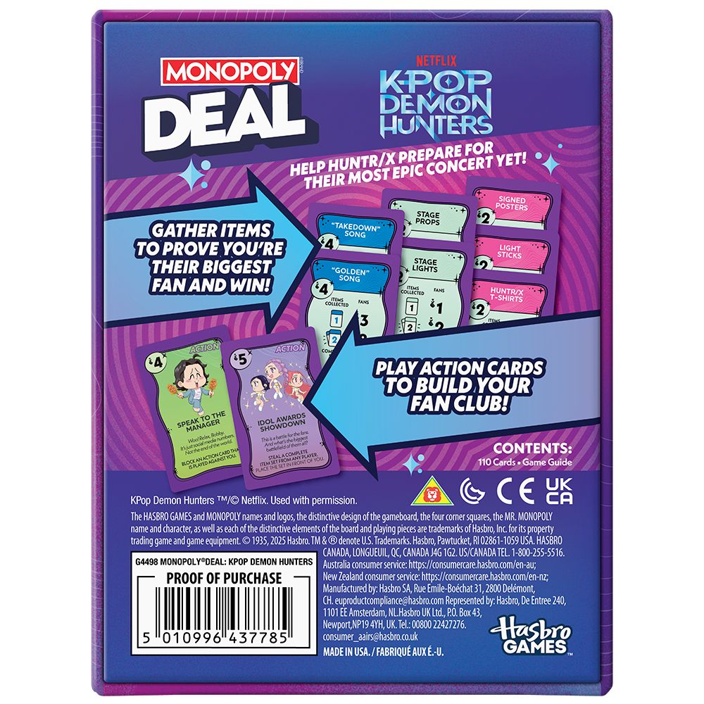 Monopoly Deal: KPop Demon Hunters