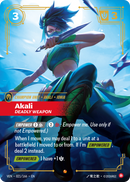 front of card Akali, Deadly Weapon [Vendetta] 021/166