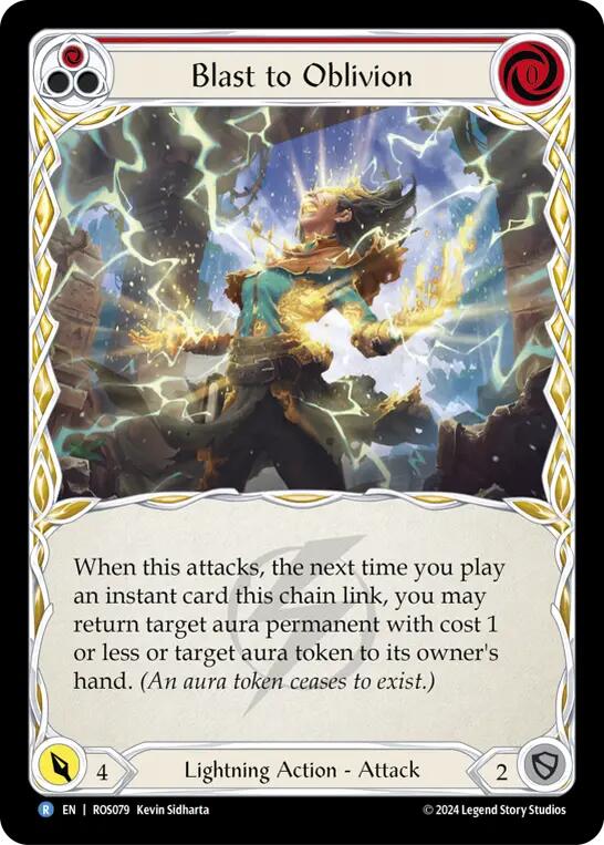 Blast to Oblivion (Red) [ROS079] (Rosetta) Rainbow Foil