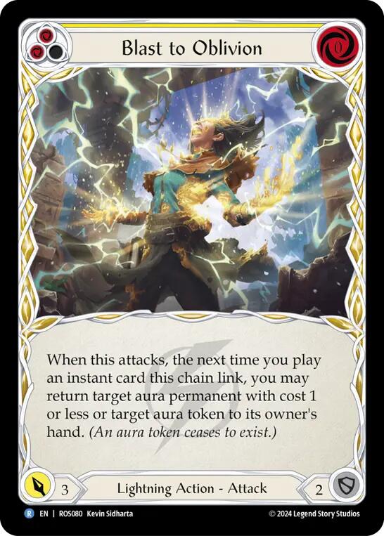 Blast to Oblivion (Yellow) [ROS080] (Rosetta) Rainbow Foil