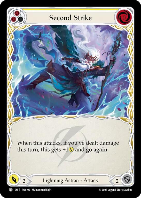 Second Strike (Yellow) [ROS102] (Rosetta) Rainbow Foil