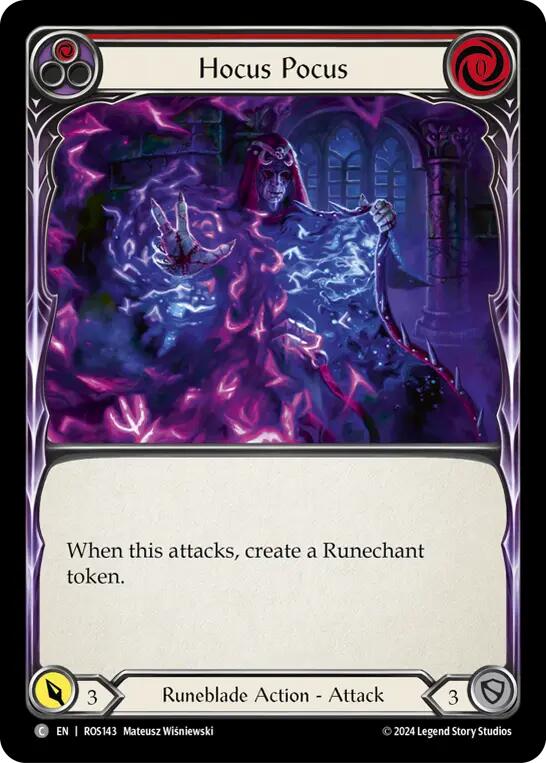 Hocus Pocus (Red) [ROS143] (Rosetta) Rainbow Foil