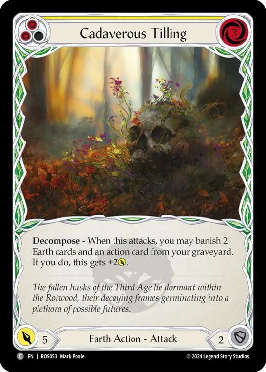 Cadaverous Tilling (Yellow) [ROS053] (Rosetta) Rainbow Foil