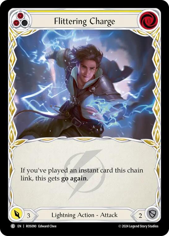 Flittering Charge (Yellow) [ROS090] (Rosetta) Rainbow Foil