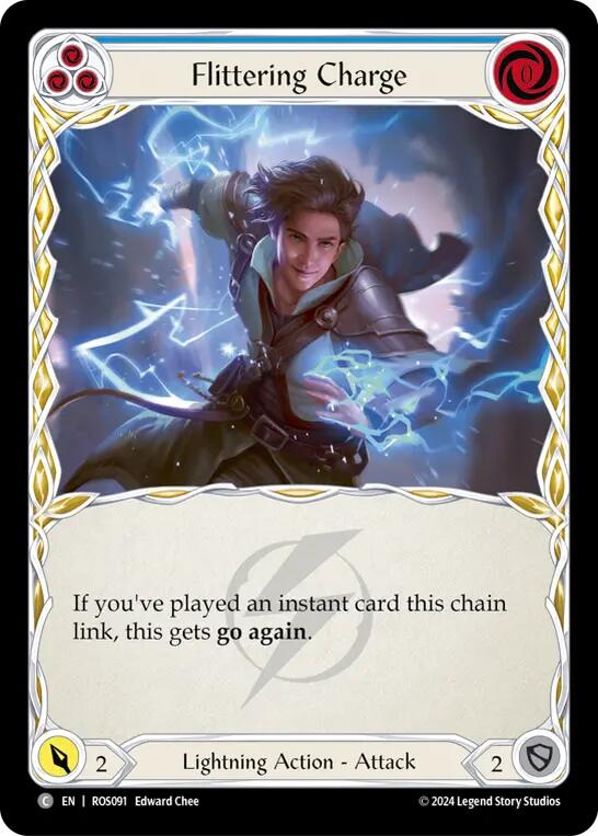 Flittering Charge (Blue) [ROS091] (Rosetta) Rainbow Foil