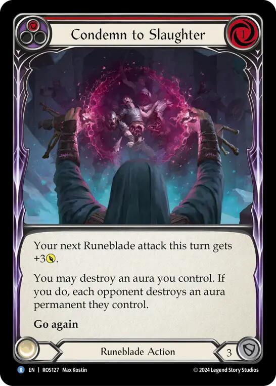 Condemn to Slaughter (Red) [ROS127] (Rosetta) Rainbow Foil