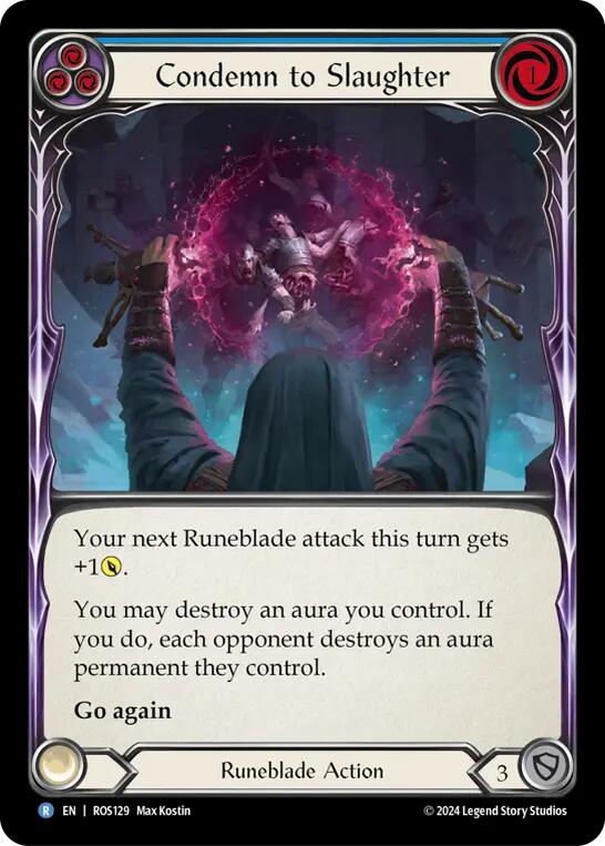 Condemn to Slaughter (Blue) [ROS129] (Rosetta) Rainbow Foil