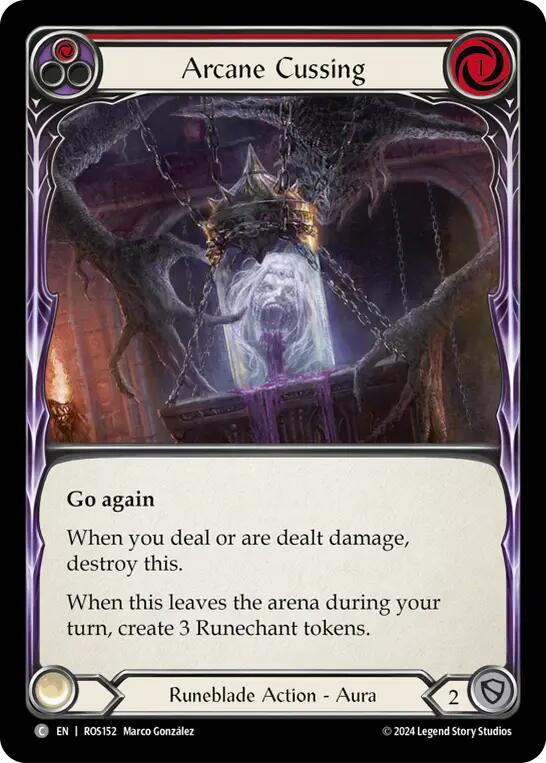 Arcane Cussing (Red) [ROS152] (Rosetta) Rainbow Foil