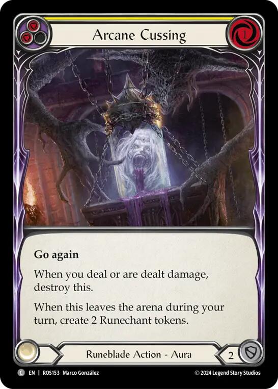 Arcane Cussing (Yellow) [ROS153] (Rosetta) Rainbow Foil