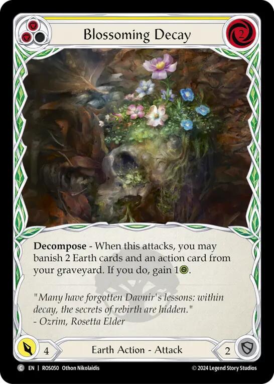 Blossoming Decay (Yellow) [ROS050] (Rosetta) Rainbow Foil