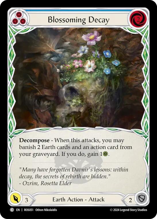 Blossoming Decay (Blue) [ROS051] (Rosetta) Rainbow Foil