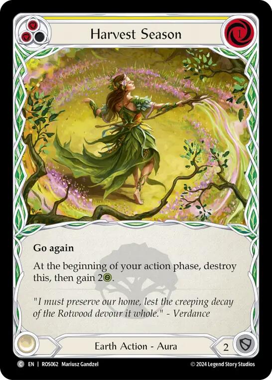Harvest Season (Yellow) [ROS062] (Rosetta) Rainbow Foil