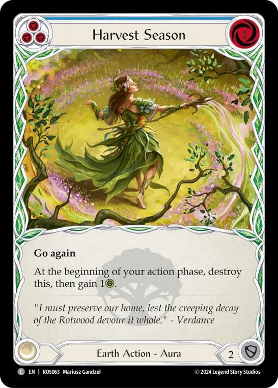 Harvest Season (Blue) [ROS063] (Rosetta) Rainbow Foil
