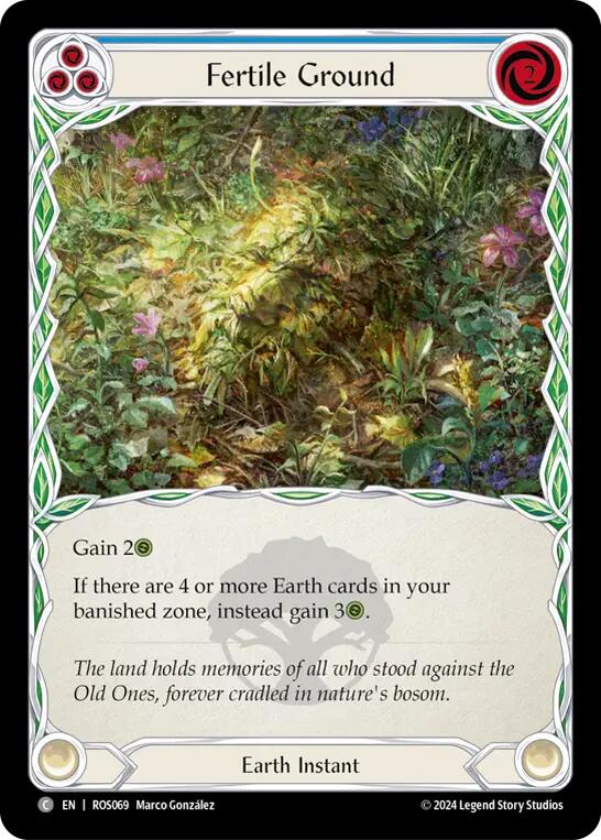 Fertile Ground (Blue) [ROS069] (Rosetta) Rainbow Foil