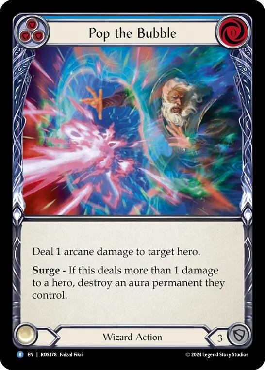 Pop the Bubble (Blue) [ROS178] (Rosetta) Rainbow Foil