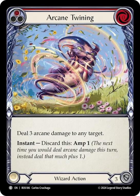 Arcane Twining (Red) [ROS186] (Rosetta) Rainbow Foil