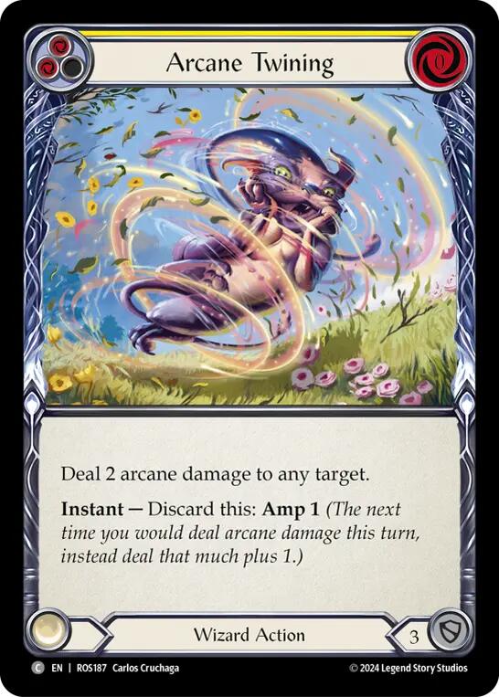 Arcane Twining (Yellow) [ROS187] (Rosetta) Rainbow Foil