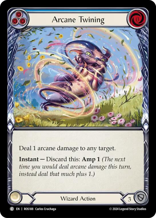 Arcane Twining (Blue) [ROS188] (Rosetta) Rainbow Foil
