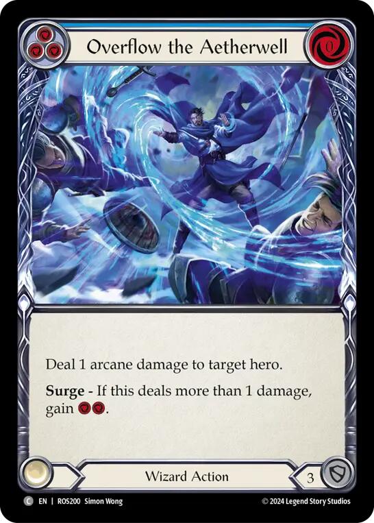 Overflow the Aetherwell (Blue) [ROS200] (Rosetta) Rainbow Foil