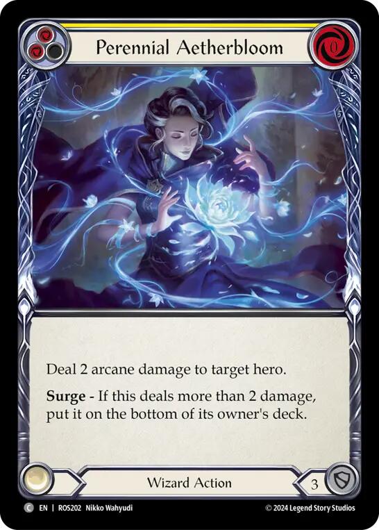 Perennial Aetherbloom (Yellow) [ROS202] (Rosetta) Rainbow Foil