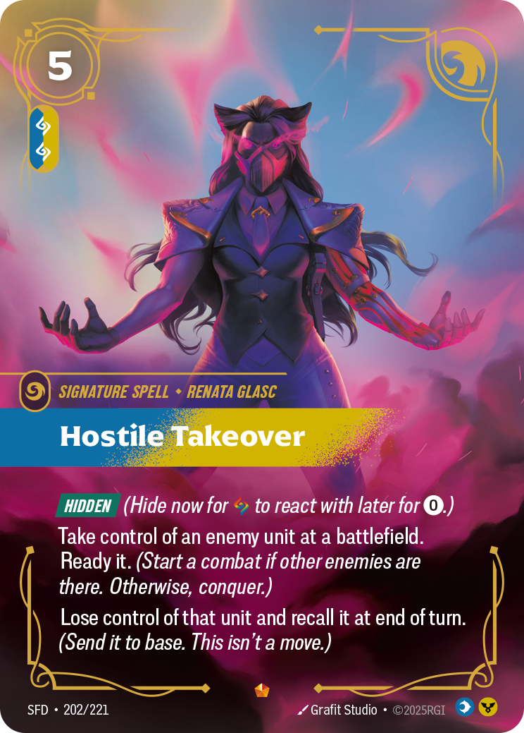 front of card Hostile Takeover [Spiritforged] 202/221
