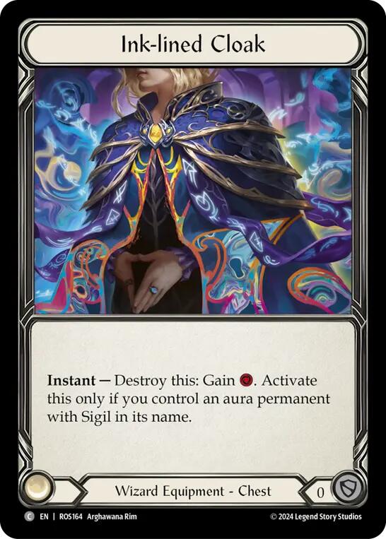 Ink-lined Cloak [ROS164] (Rosetta) Cold Foil