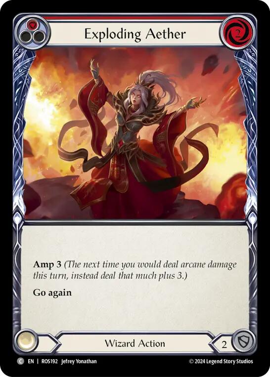 Exploding Aether (Red) [ROS192] (Rosetta) Rainbow Foil