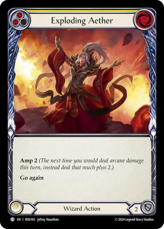 Exploding Aether (Yellow) [ROS193] (Rosetta) Rainbow Foil
