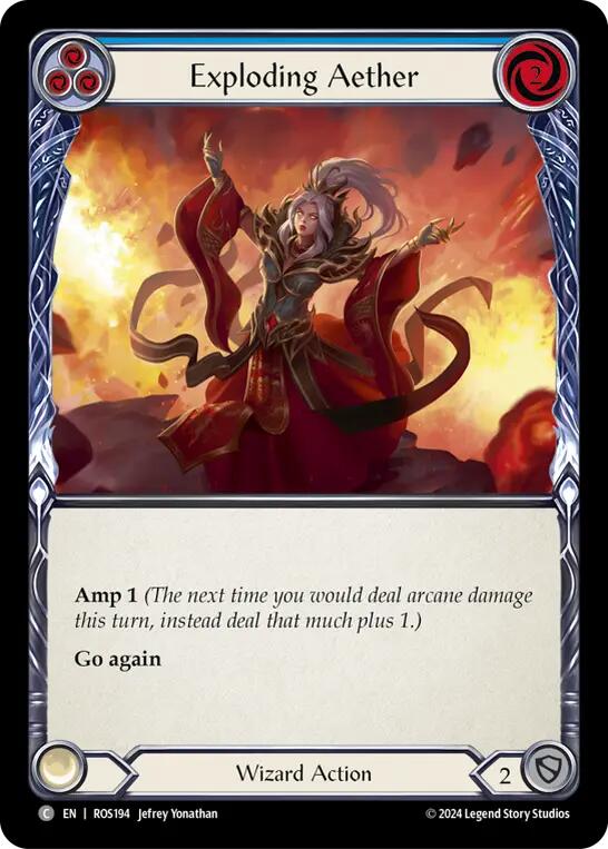 Exploding Aether (Blue) [ROS194] (Rosetta) Rainbow Foil