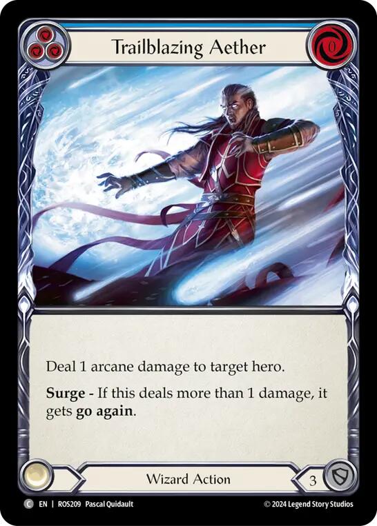 Trailblazing Aether (Blue) [ROS209] (Rosetta) Rainbow Foil