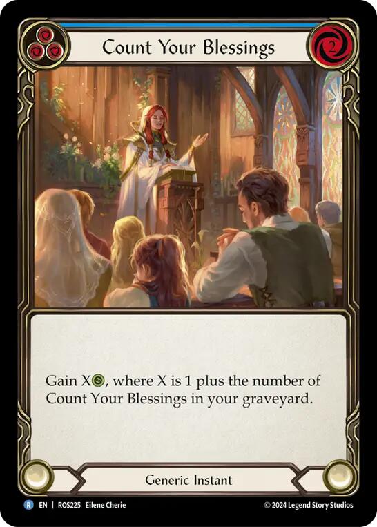 Count Your Blessings (Blue) [ROS225] (Rosetta) Rainbow Foil