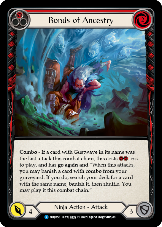 Bonds of Ancestry (Red) [OUT056] (Outsiders) Rainbow Foil