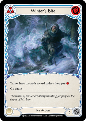 Winter's Bite (Blue) [ELE171] (Tales of Aria) 1st Edition Rainbow Foil