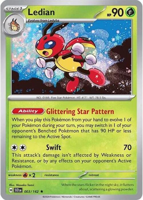 Ledian (003/142) (Scarlet & Violet: Stellar Crown) [Theme Deck Exclusive]