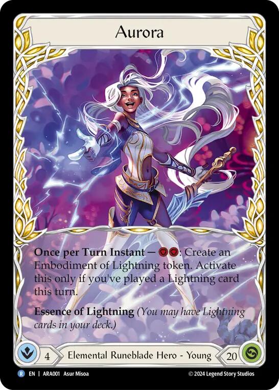 Aurora [ARA001] (Rosetta Aurora Blitz Deck) Rainbow Foil