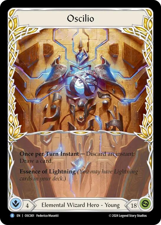 Oscilio [OSC001] (Rosetta Oscilio Blitz Deck) Rainbow Foil