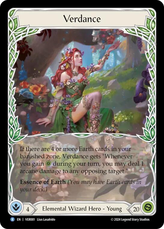 Verdance [VER001] (Rosetta Verdance Blitz Deck) Rainbow Foil