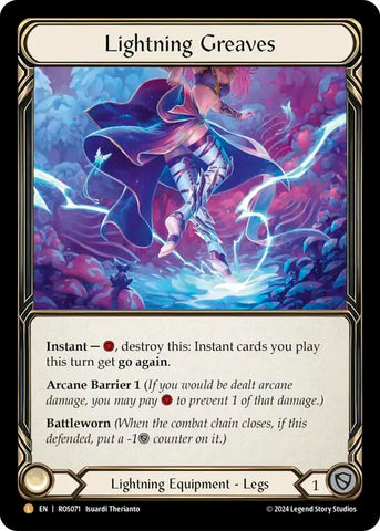 Lightning Greaves [ROS071] (Rosetta) Rainbow Foil