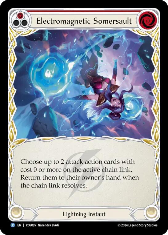 Electromagnetic Somersault (Red) [ROS085] (Rosetta) Rainbow Foil