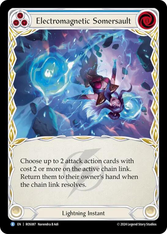 Electromagnetic Somersault (Blue) [ROS087] (Rosetta) Rainbow Foil