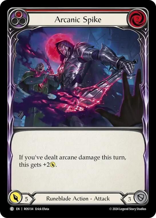 Arcanic Spike (Red) [ROS134] (Rosetta) Rainbow Foil