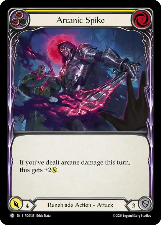 Arcanic Spike (Yellow) [ROS135] (Rosetta) Rainbow Foil