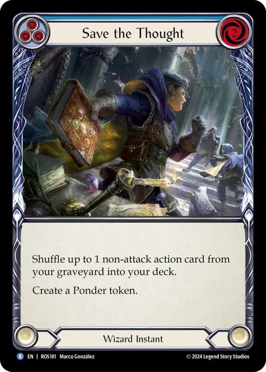 Save the Thought (Blue) [ROS181] (Rosetta) Rainbow Foil