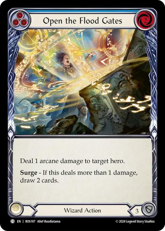 Open the Flood Gates (Blue) [ROS197] (Rosetta) Rainbow Foil