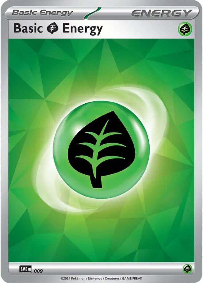 Basic Grass Energy (009)(Holo) [Scarlet & Violet: Stellar Crown]
