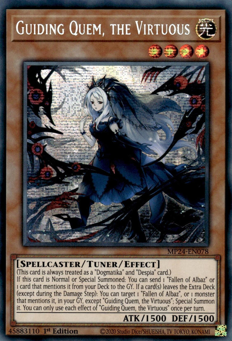 Guiding Quem, the Virtuous [MP24-EN078] Prismatic Secret Rare – Fusion  Gaming